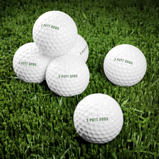 3 Putt Gods Golf Balls - 6-Pack