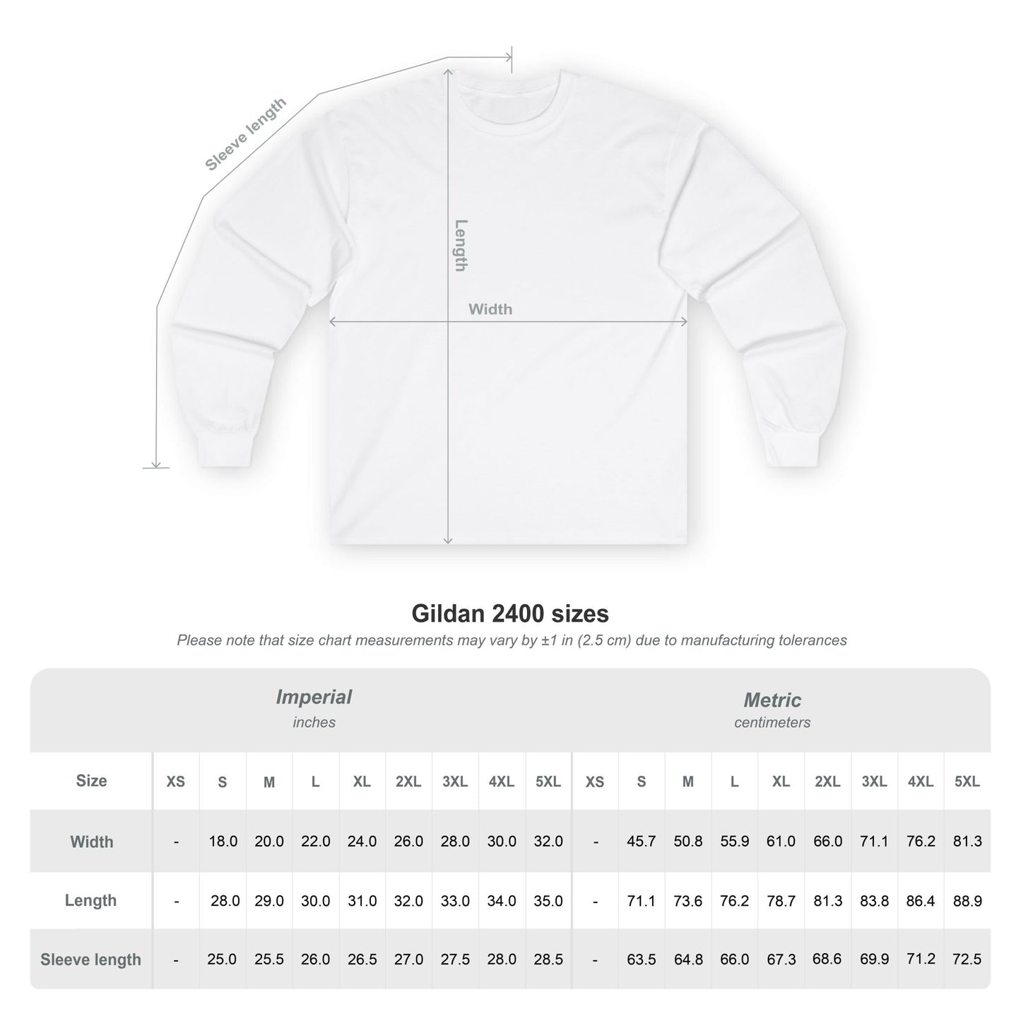 Long Sleeve Tee - Classic Back Logo